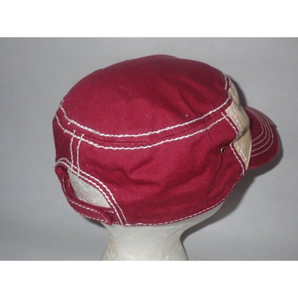 Walt Disney World Womens Distressed Mickey Mouse Cap Red Yellow Embroidered - Picture 4 of 5